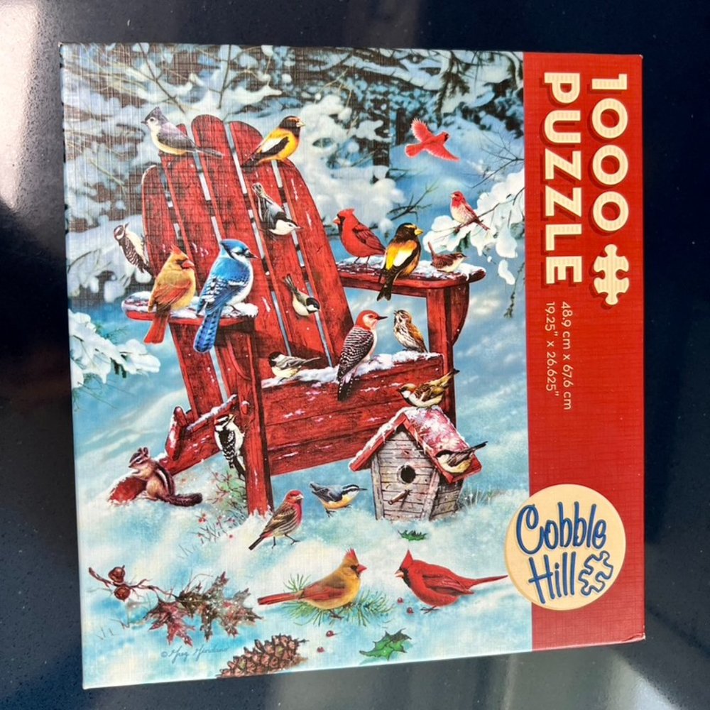FIRM!  Cobble Hill Adirondack Chair Puzzle 1,000 PC